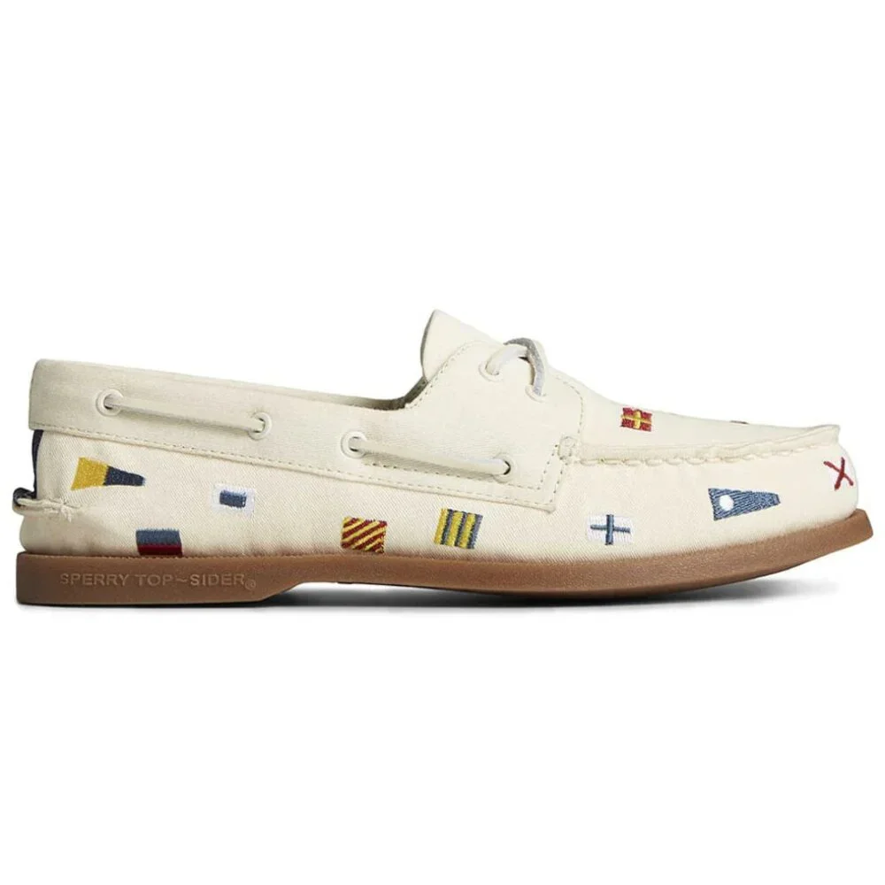 NIB Sperry Topsider A/O Nautical Flags 9.5 Mens
